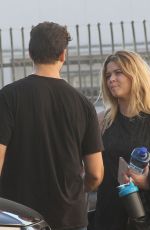 SASHA PIETERSE and Gleb Savchenko Leaves DWTS Practice in Los Angeles 11/15/2017