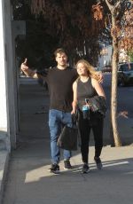 SASHA PIETERSE and Gleb Savchenko Leaves DWTS Practice in Los Angeles 11/15/2017