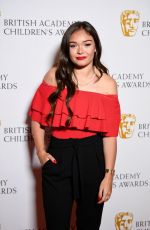 SAVANNAH BAKER at Bafta Children’s Awards 2017 in London 11/26/2017