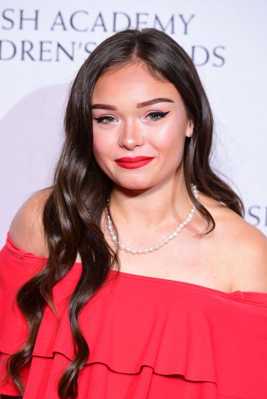 SAVANNAH BAKER at Bafta Children’s Awards 2017 in London 11/26/2017