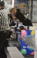 SELENA GOMEZ and Justin Bieber Share a Kiss at Rink in Los Angeles 11/15/2017