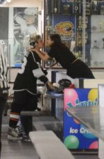 SELENA GOMEZ and Justin Bieber Share a Kiss at Rink in Los Angeles 11/15/2017