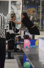 SELENA GOMEZ and Justin Bieber Share a Kiss at Rink in Los Angeles 11/15/2017