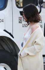 SELENA GOMEZ Arrives at Microsoft Theater in Los Angeles for AMA Rehearsal 11/17/2017