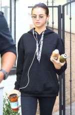 SELENA GOMEZ Leaves Alfred Coffee in Studio City 11/03/2017