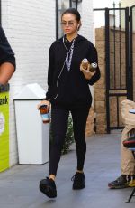 SELENA GOMEZ Leaves Alfred Coffee in Studio City 11/03/2017