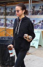 SELENA GOMEZ Leaves Alfred Coffee in Studio City 11/03/2017