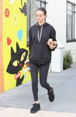 SELENA GOMEZ Out for Organic Beverages at Alfred Coffee in Studio City 11/03/2017