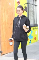 SELENA GOMEZ Out for Organic Beverages at Alfred Coffee in Studio City 11/03/2017