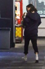 SELENA GOMEZ Watch Justin Bieber Play Ice Hockey at Rink in Los Angeles 11/15/2017