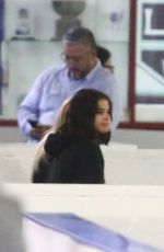SELENA GOMEZ Watches Justin Bieber Play Hokey in Los Angeles 11/01/2017