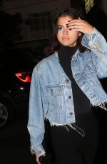 SELENA GOMEZ Watches Justin Bieber Play Hokey in Los Angeles 11/01/2017