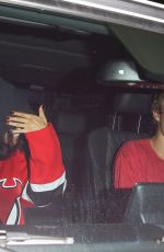 SELENA GOMEZ Watches Justin Bieber Play Hokey in Los Angeles 11/01/2017