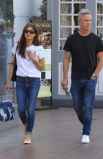 SELMA BLAIR and Ron Carlson in Jeans Shopping at The Grove in West Hollywood 11/18/2017