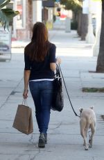 SELMA BLAIR Out with Her Dog in Los Angeles 11/14/2017