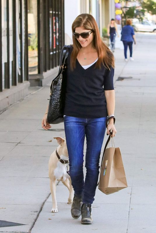 SELMA BLAIR Out with Her Dog in Los Angeles 11/14/2017