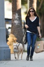 SELMA BLAIR Out with Her Dog in Los Angeles 11/14/2017