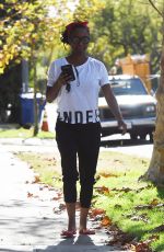 SHANOLA HAMPTON Out and About in Los Angeles 11/28/2017