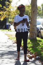 SHANOLA HAMPTON Out and About in Los Angeles 11/28/2017