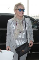 SHARON STONE at Los Angeles Iternational Airport 11/01/2017