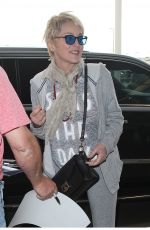SHARON STONE at Los Angeles Iternational Airport 11/01/2017