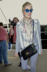 SHARON STONE at Los Angeles Iternational Airport 11/01/2017