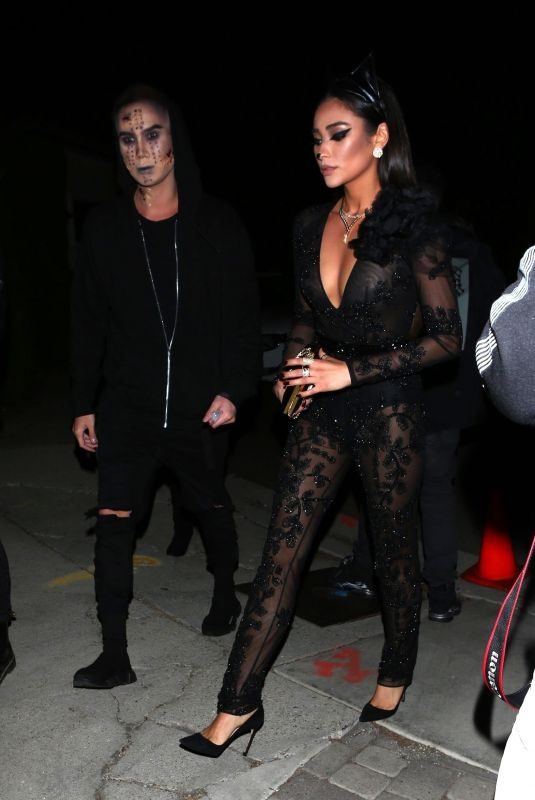 SHAY MITCHELL Arrives at Chrissy Teigen and John Legends’ Halloween Party in Los Angeles 10/31/2017