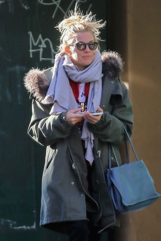 SIENNA MILLER Out and About in New York 11/21/2017