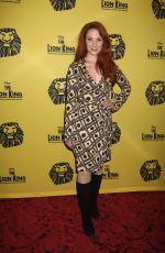 SIERRA BOGGESS at The Lion King 20th Anniversary Performance on Broadway in New York 11/06/2017