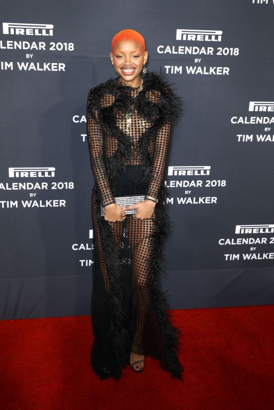 SLICK WOODS at Pirelli Calendar 2018 by Tim Walker Cocktail Reception and Gala Dinner in New York 11/10/2017