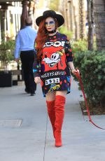 SOPHIA VEGAS WOLLERSHEIM adn PHOEBE PRICE Out in Beverly Hills 11/05/2017