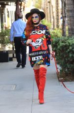 SOPHIA VEGAS WOLLERSHEIM adn PHOEBE PRICE Out in Beverly Hills 11/05/2017