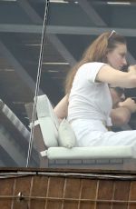 SOPHIE TURNER and Joe Jonas at Hotel Balcony in Rio De Janeiro 11/18/2017