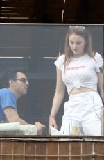 SOPHIE TURNER and Joe Jonas at Hotel Balcony in Rio De Janeiro 11/18/2017