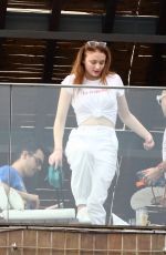 SOPHIE TURNER and Joe Jonas at Hotel Balcony in Rio De Janeiro 11/18/2017