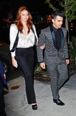 SOPHIE TURNER Arrives at Her Engagement Party in New York 11/04/2017