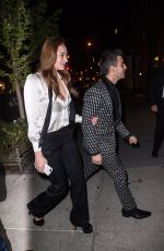SOPHIE TURNER Arrives at Her Engagement Party in New York 11/04/2017