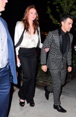 SOPHIE TURNER Arrives at Her Engagement Party in New York 11/04/2017