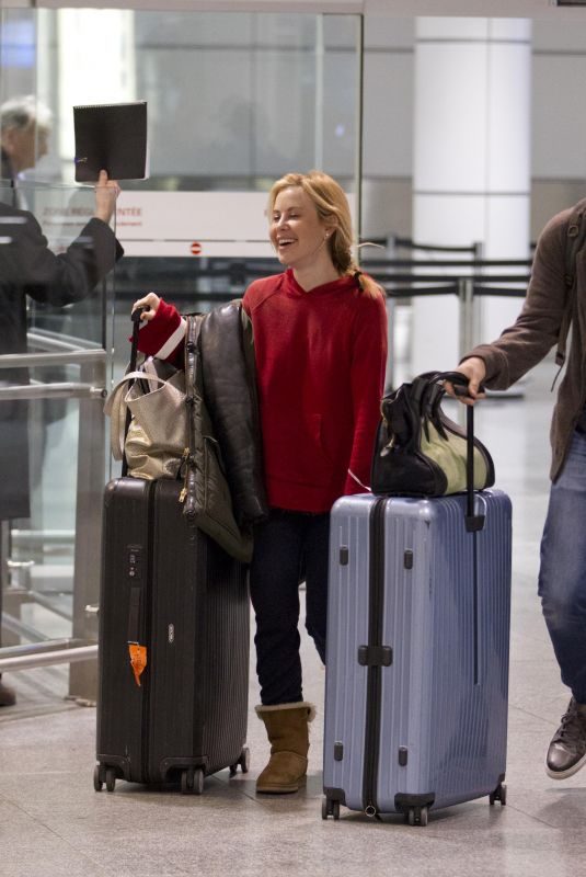 TARA LIPINSKI and Todd Kapostasy at Airport in Montreal 11/22/2017