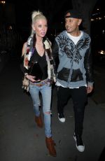 TARA REID and Ted Skillet at Madeo Restaurant in West Hollywood 11/21/2017