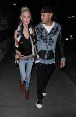 TARA REID and Ted Skillet at Madeo Restaurant in West Hollywood 11/21/2017