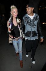 TARA REID and Ted Skillet at Madeo Restaurant in West Hollywood 11/21/2017
