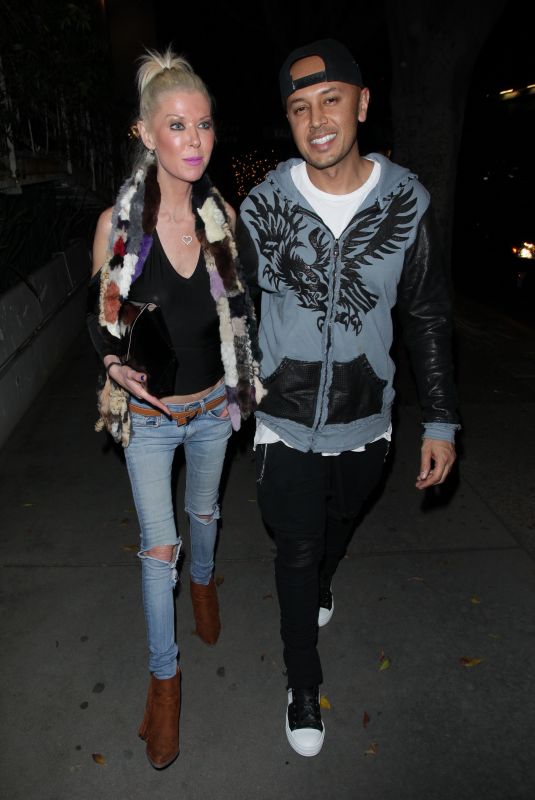 TARA REID and Ted Skillet at Madeo Restaurant in West Hollywood 11/21/2017