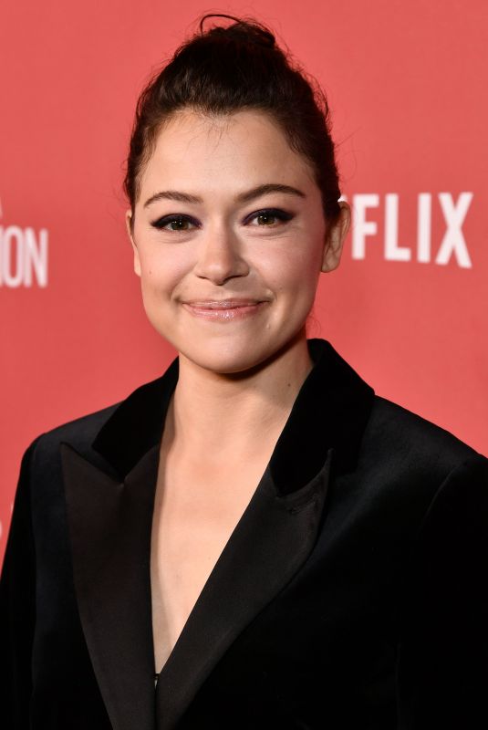 TATIANA MASLANY at Sag-Aftra Foundation Patron of the Artists Awards in Beverly Hills 11/09/2017