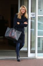 TESS DALY Leaves Her Hotel in Blackpool 11/18/2017