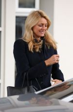 TESS DALY Leaves Her Hotel in Blackpool 11/18/2017