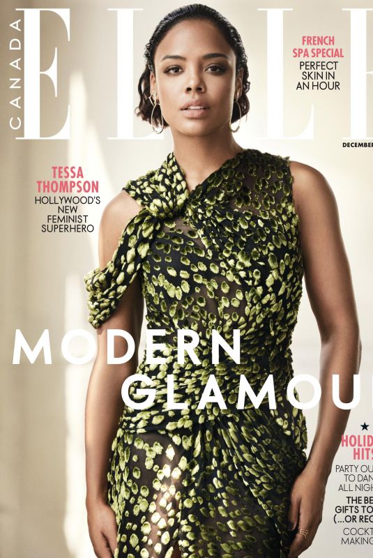 TESSA THOMPSON in Elle Magazine, Canada December 2017