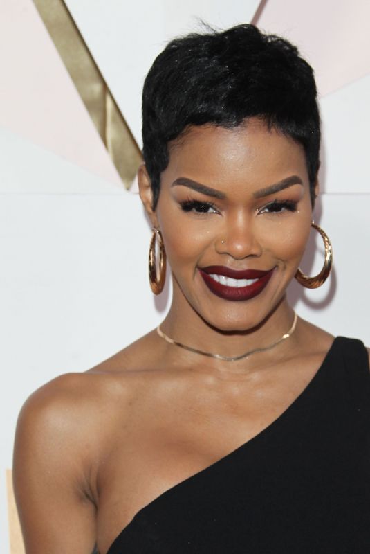 TEYANA TAYLOR at #revolveawards in Hollywood 11/02/2017