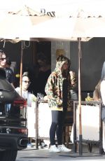 THYLANE BLONDEAU at Il Pastaio in Beverly Hills 11/18/2017