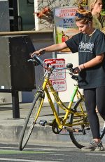 THYLANE BLONDEAU Out for Bicycle Ride in Venice Beach 11/22/2017